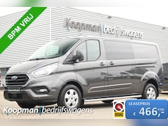 Ford Transit Custom - 300 2.0TDCI 170pk L2H1 Limited DC | L+R Zijdeur | Trekhaak | Camera | Carplay/Android | Le