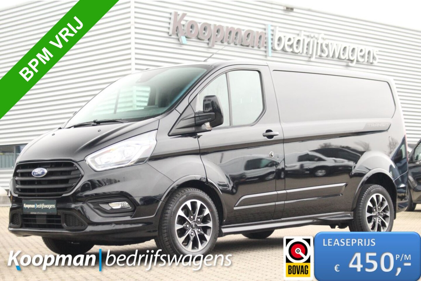 Ford Transit Custom - 320 2.0TDCI 185pk L1H1 Sport | Automaat | Trekhaak | Camera | Carplay/Android | Lease 450, - AutoWereld.nl