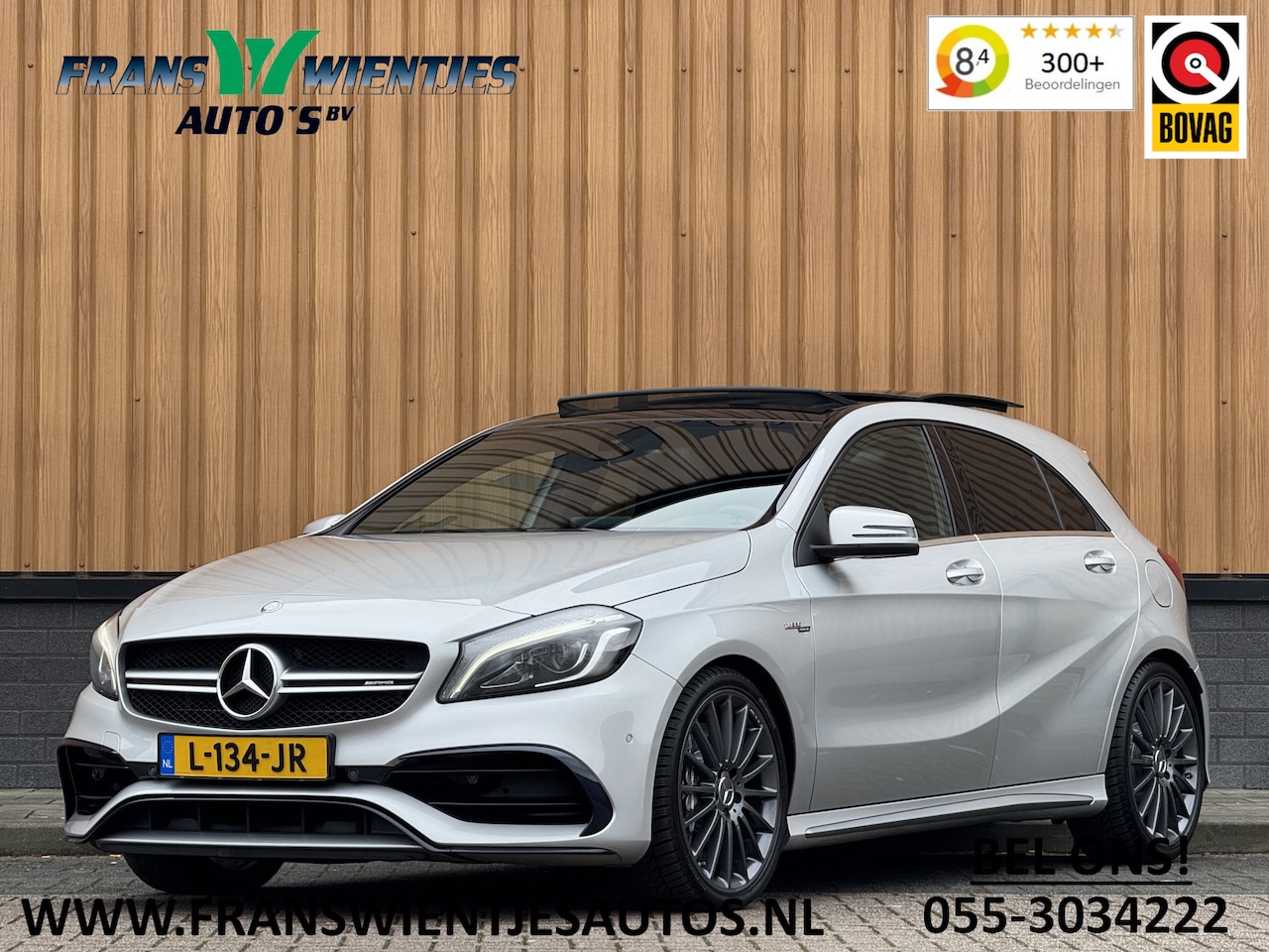 Mercedes-Benz A-klasse - AMG 45 4MATIC | Cruise Control | Panoramadak | Achteruitrijcamera | Stoelverwarming | Park - AutoWereld.nl