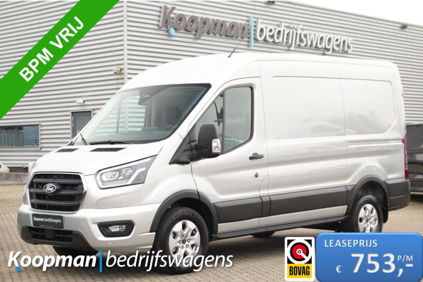 Ford Transit - 350 2.0TDCI 165pk L2H2 Limited | Automaat | 360° Camera | Adap. Cruise | Carplay/Android | - AutoWereld.nl