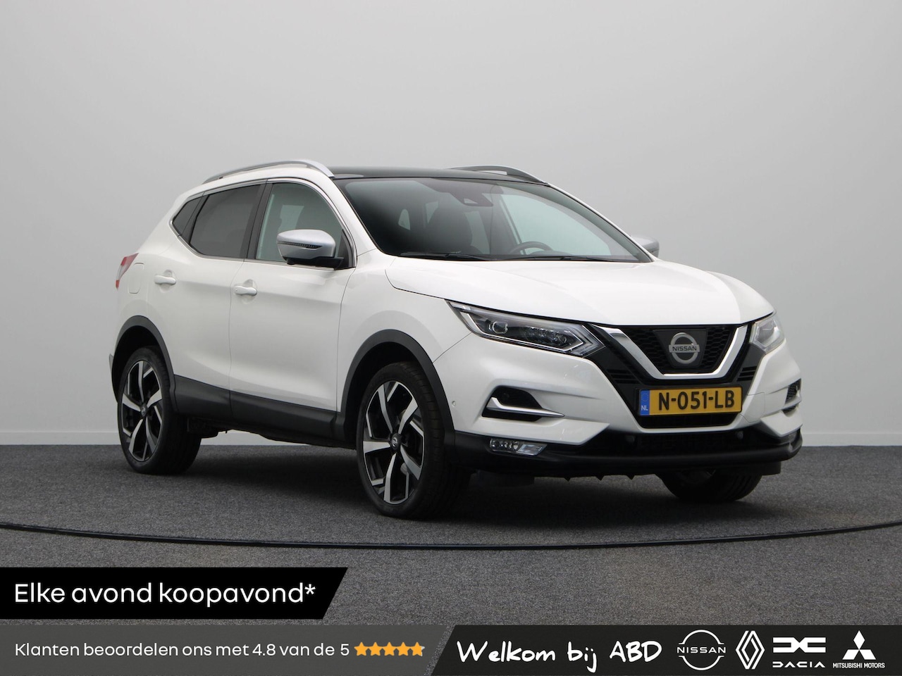 Nissan Qashqai - 1.6 Tekna | Vol Lederen interieur | 1500kg Trekvermogen | 360 graden Camera | - AutoWereld.nl