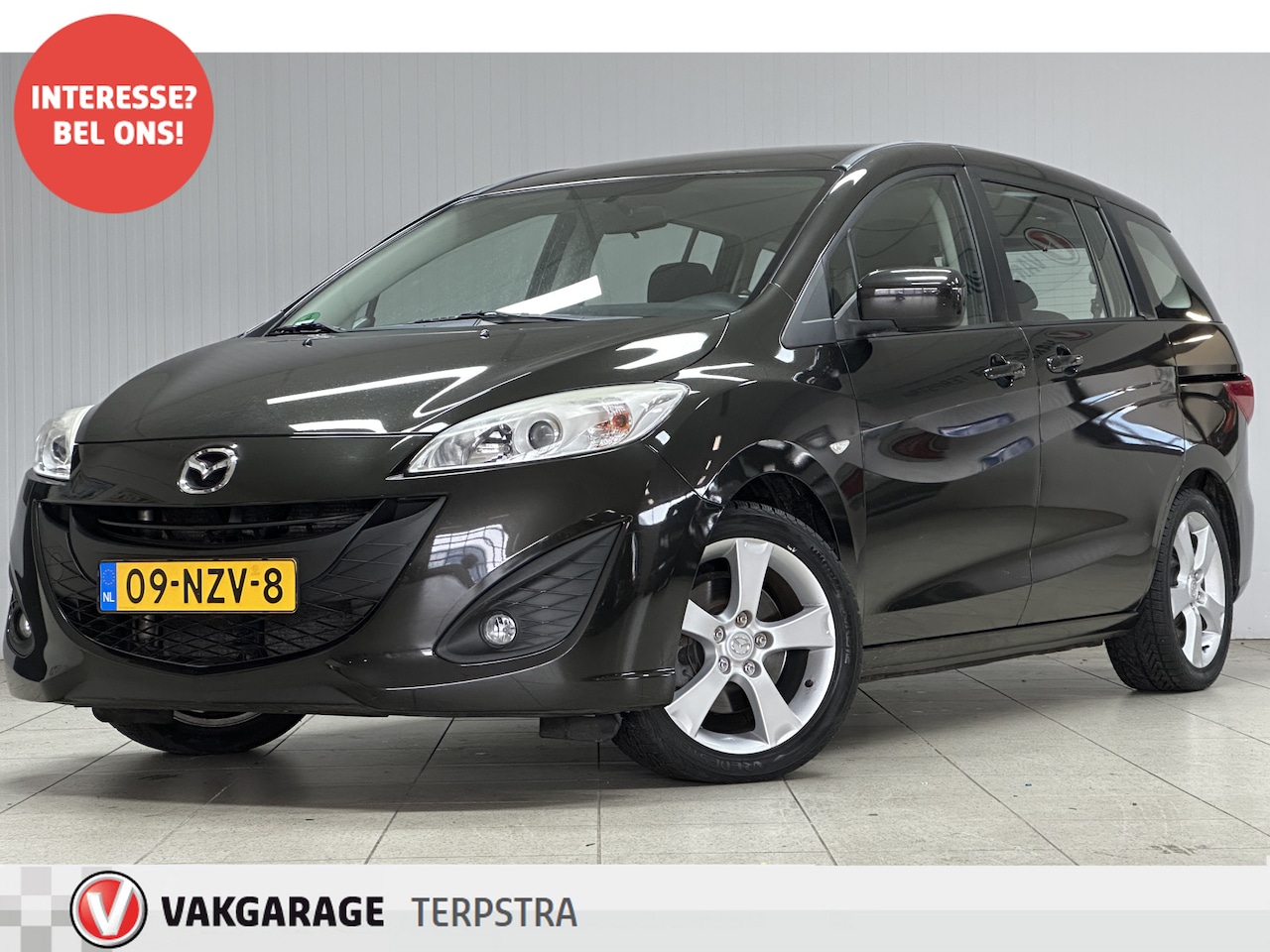 Mazda 5 - 2.0 TS/ 7-PERSOONS!/ Trekhaak/ 17''LMV/ Airco/ Multi.LEDER.Stuur/ Elek.Pakket/ Isofix/ C.V - AutoWereld.nl