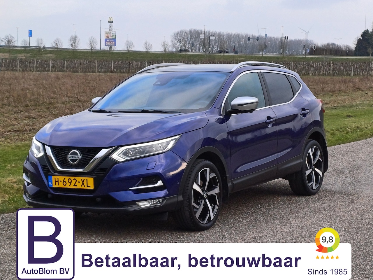 Nissan Qashqai - 1.3 DIG-T Tekna + /Pano/Leer/Clima/Led/Trekh./19"/Bose/Camera/Navi/ - AutoWereld.nl