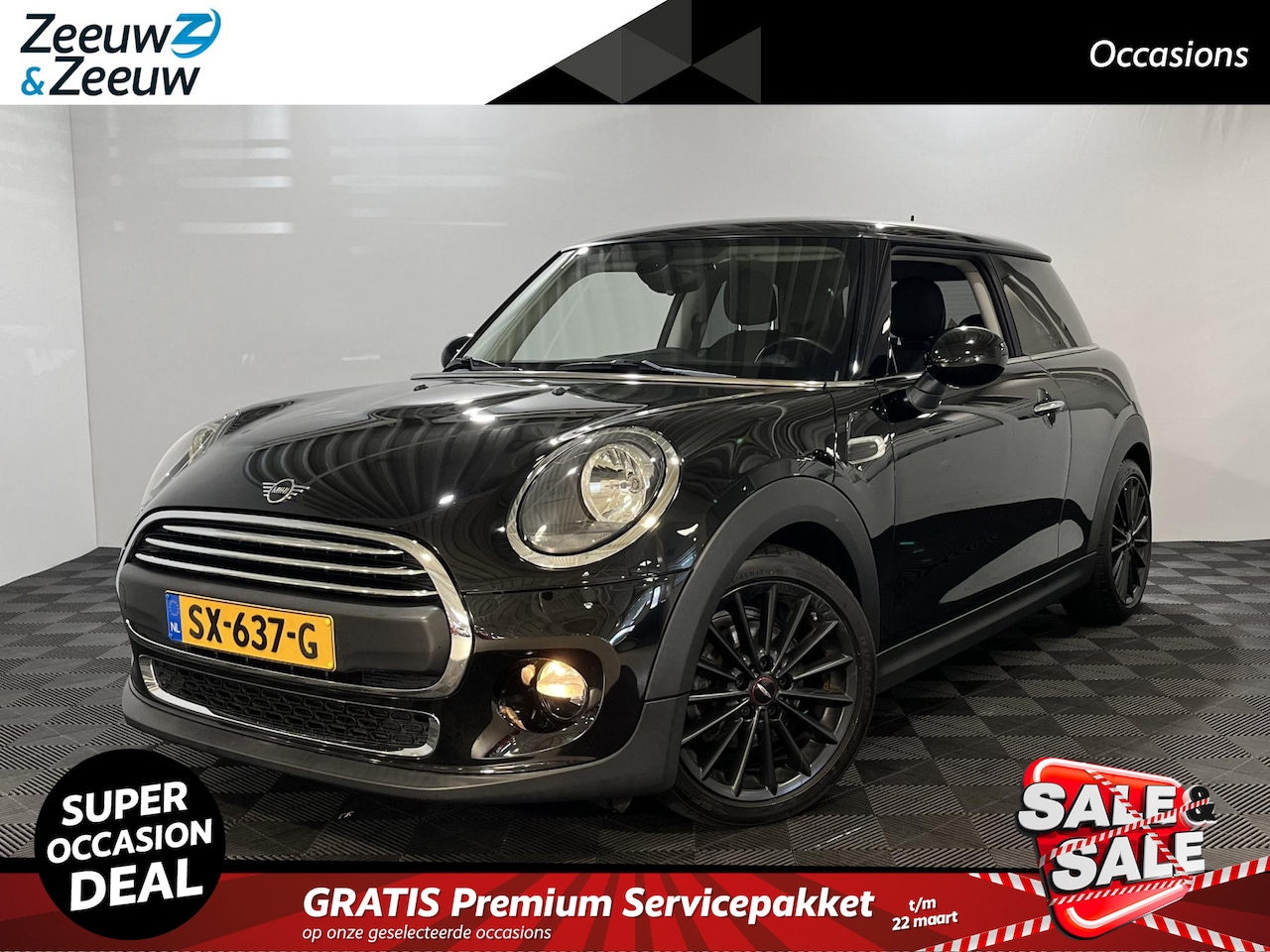 MINI One - Mini 1.5 - 105PK Salt Automaat | 17" JCW Velgen | Navi | Privacy Glass | Airco | Cruise Co - AutoWereld.nl