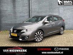 Honda Civic Tourer - 1.8 142pk Automaat Elegance | Dealeronderhouden | 1e Eigenaar | Cruisecontrol | Climatecon