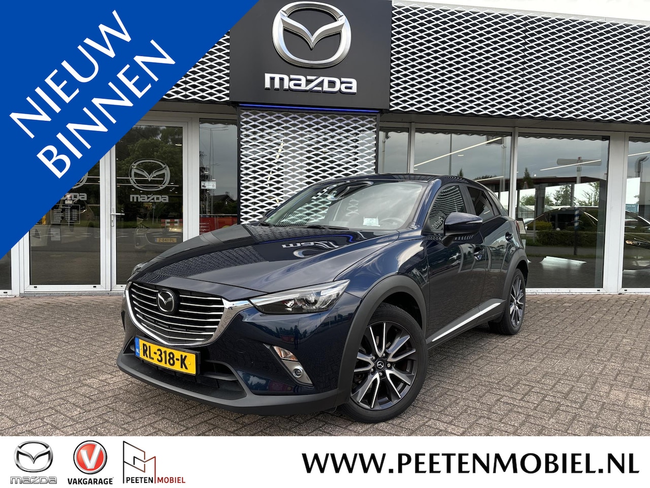 Mazda CX-3 - 2.0 SkyActiv-G 120 GT-M Automaat | RADAR-CRUISE | LEDER | NAVIGATIE | - AutoWereld.nl