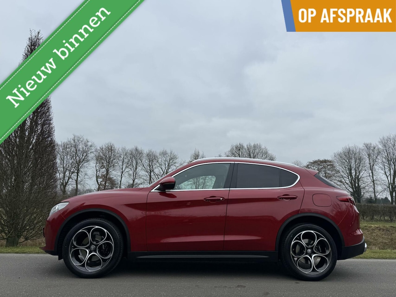 Alfa Romeo Stelvio - 2.0t Q4 280pk, Veloce, Rosso Competizione - AutoWereld.nl