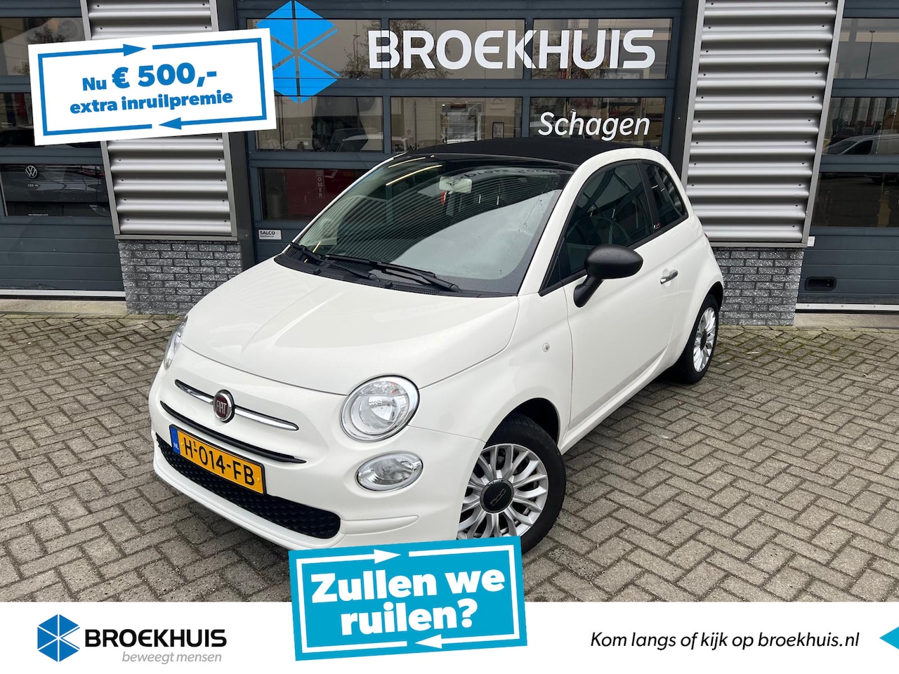 Fiat 500 C - 1.2 70 pk Young | Airco | Navigatie | Dab | - AutoWereld.nl