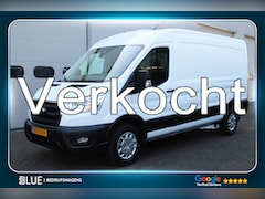 Ford Transit - 350 2.0 TDCI 170PK Euro6 L3H2 RWD Trend ✓ trekhaak 2, 9T ✓ 3-zits ✓ airco ✓ navigatie ✓ ca