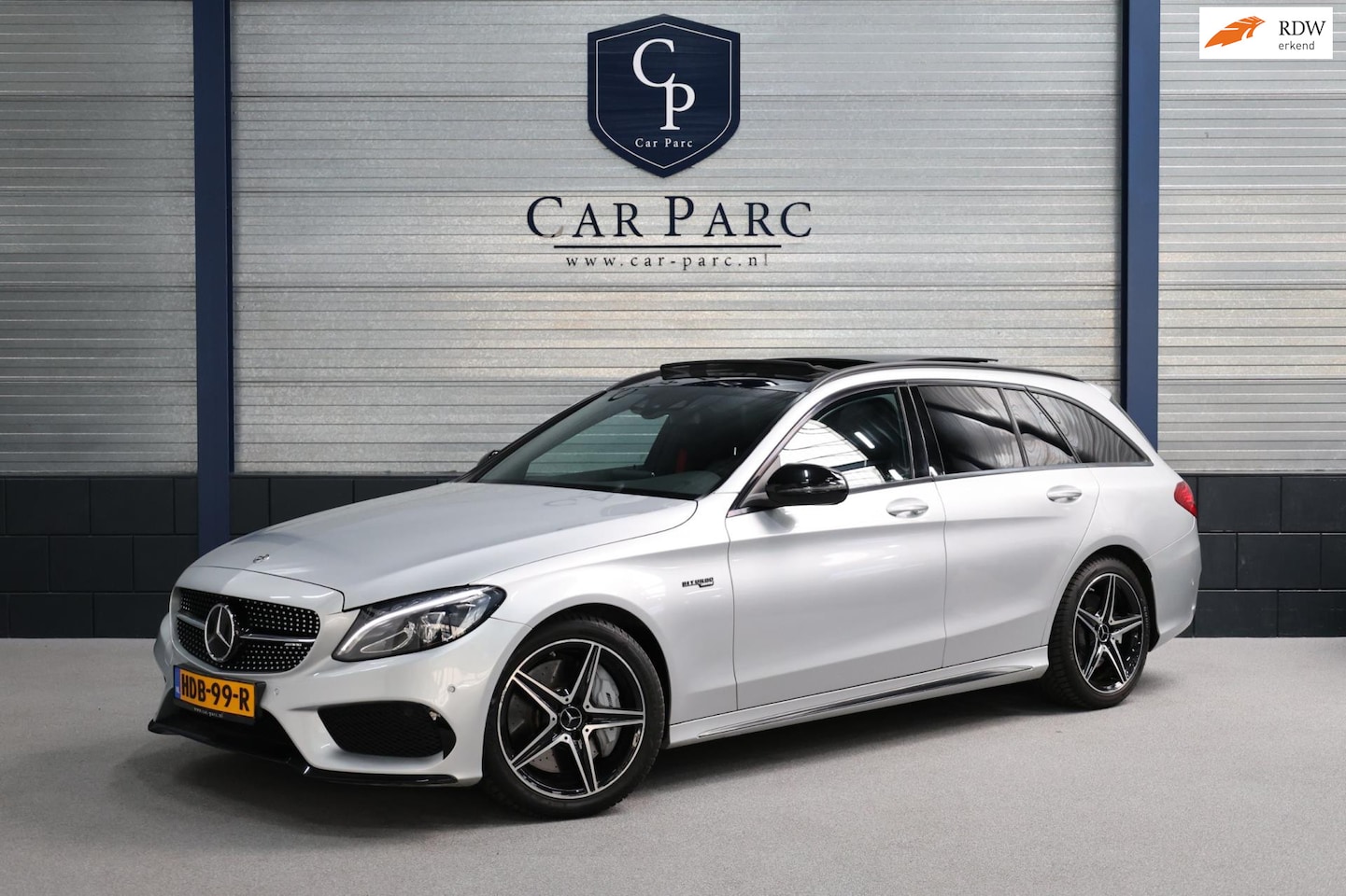 Mercedes-Benz C-klasse Estate - AMG 43 4MATIC LED/SFEER/PANO/LEER+S.VERWARMING+MEMORY/18"LMV/CAM/LINE/ECC/12 MDN GARANTIE! - AutoWereld.nl