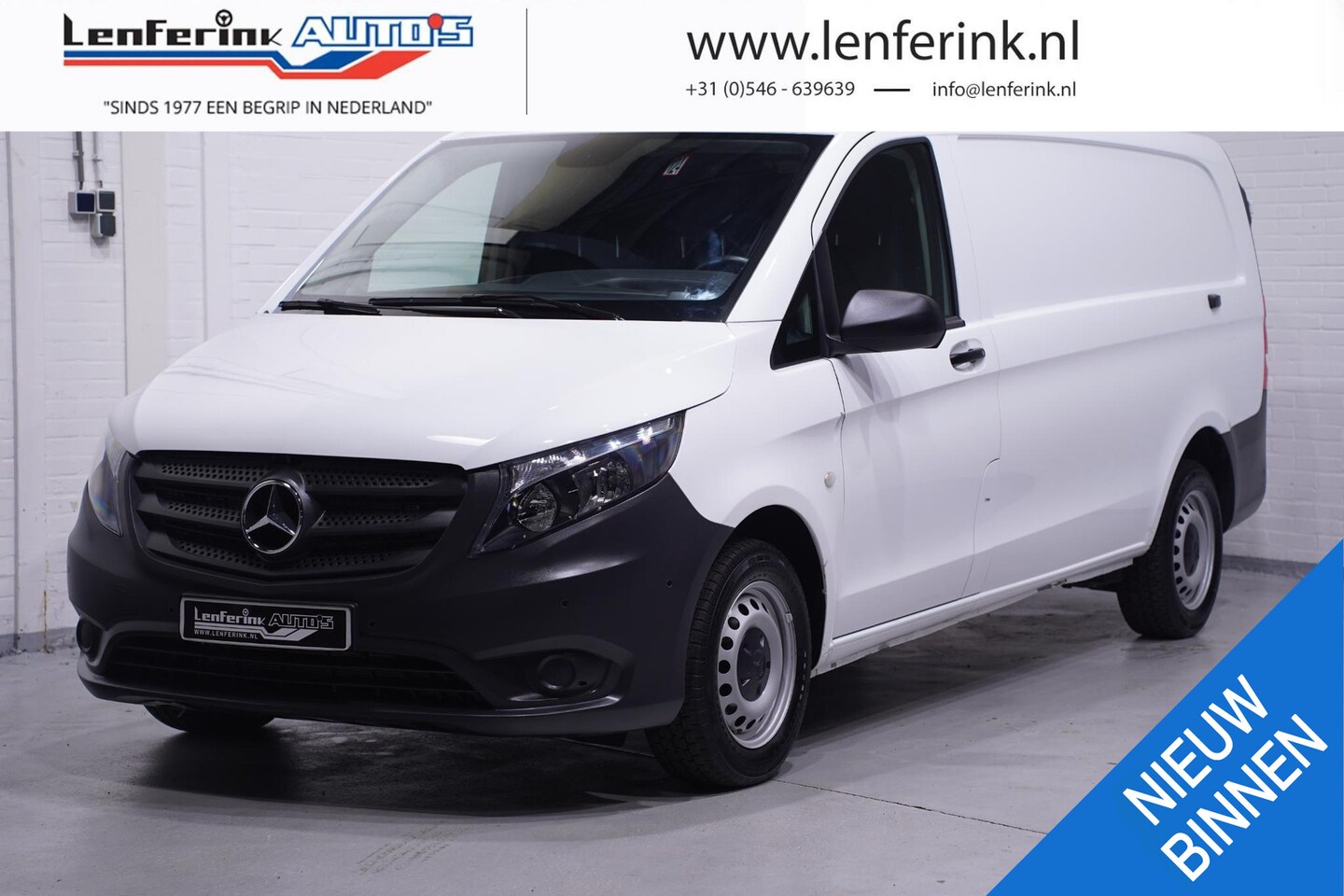 Mercedes-Benz Vito - 116 CDI 163 pk Extra Lang Automaat Airco, Camera, 270 Graden Deuren, PDC V+A, 3-Zits - AutoWereld.nl