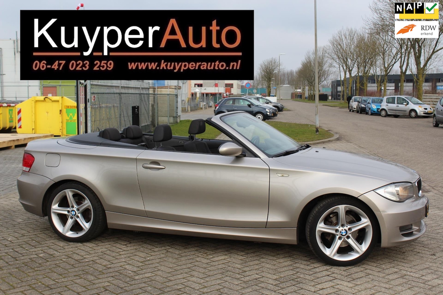 BMW 1-serie Cabrio - 118i Executive ned auto NAP NAVI MULTIMEDIA WINDSCHERM - AutoWereld.nl