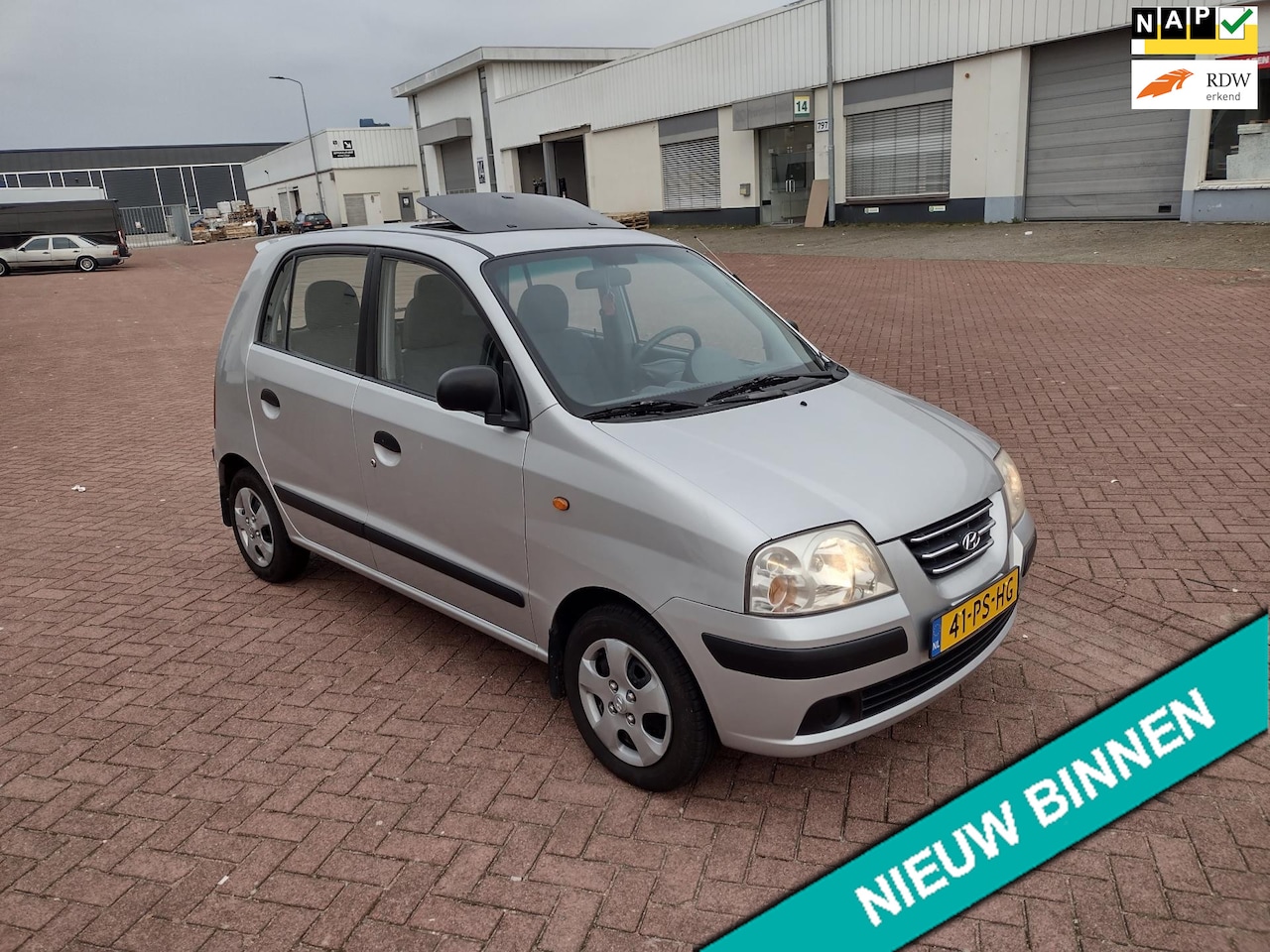 Hyundai Atos - 1.1i Active Sky MOOIE AUTO BEL 0619590613 APK TOT 08-01-2026 HOGEN IN STAP - AutoWereld.nl