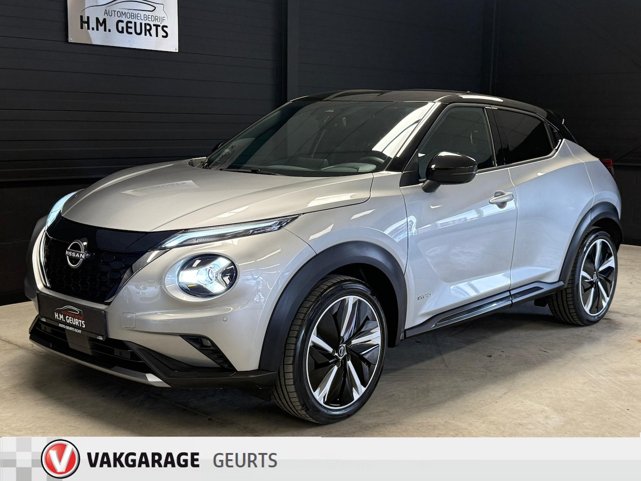 Nissan Juke - 1.6 Hybrid N-Design Leder Bose 360Cam Adapt Cruise Navi 19Inch Fully Loaded! 17DKM! - AutoWereld.nl