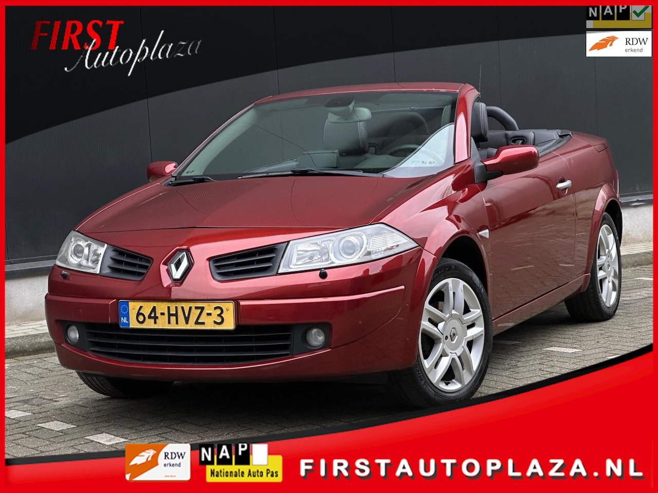 Renault Mégane coupé cabriolet - 2.0-16V Tech Line KEYLESS/NAVI/LEDER/6-BAK | KEURIGE AUTO ! - AutoWereld.nl