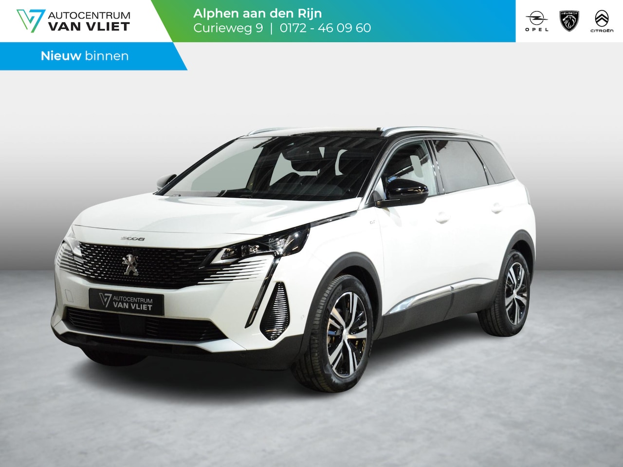 Peugeot 5008 - 1.2 Hybrid GT AUTOMAAT | NAVIGATIE | CARPLAY | ACHTERUITRIJCAMERA MET SENSOREN | E.C.C. | - AutoWereld.nl