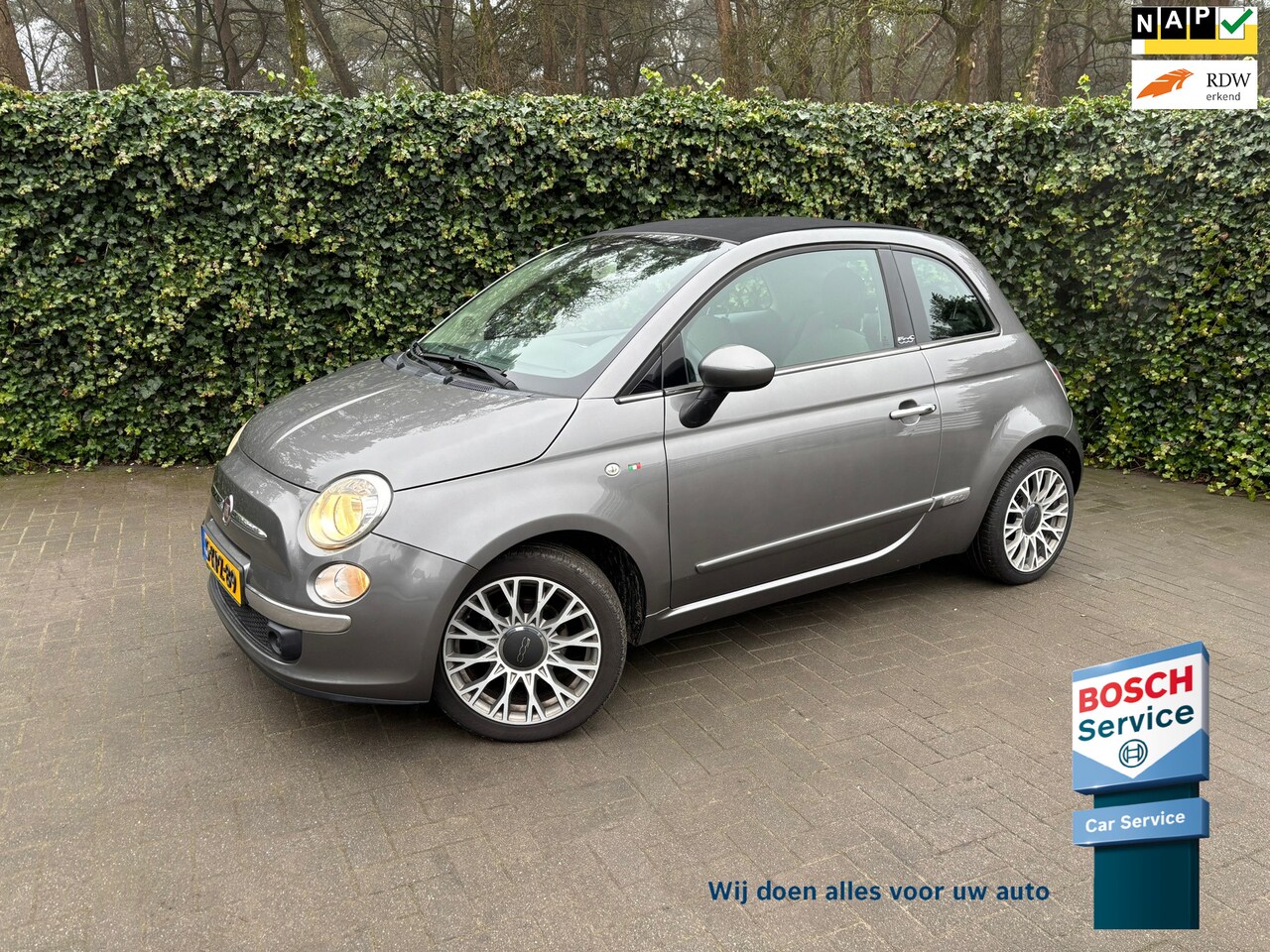 Fiat 500 C - 0.9 TwinAir Lounge | Cabrio | Chrome-Pakket | 16inch | Airco | Blue&Me Bluetooth | Intersc - AutoWereld.nl