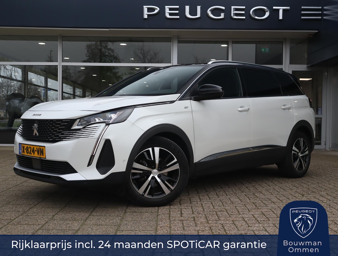 Peugeot 5008 - SUV GT Hybrid 136pk e-DSC6 Automaat, Rijklaarprijs, Navigatie 360° Camera Adaptieve cruise - AutoWereld.nl