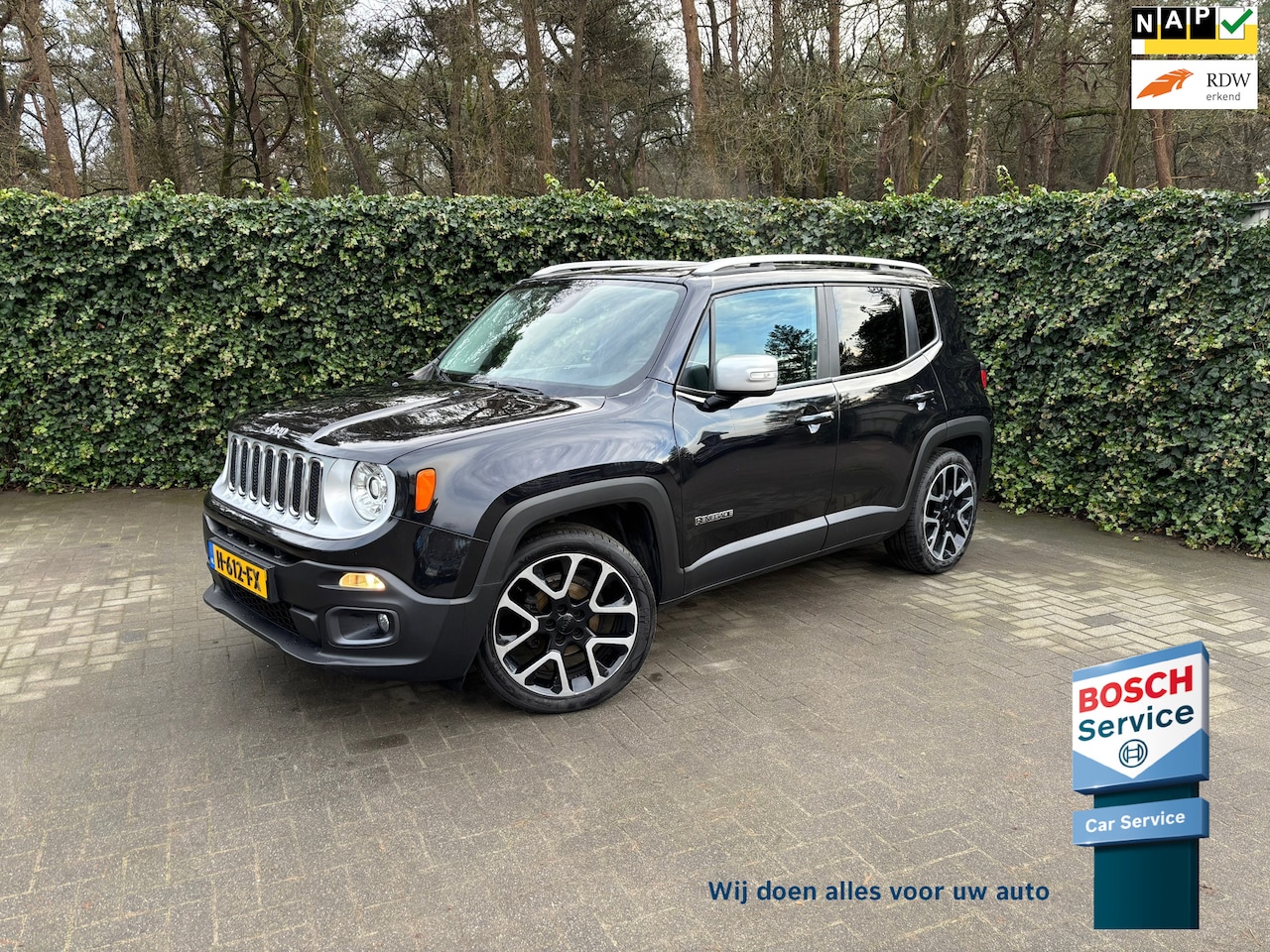 Jeep Renegade - 1.4 MultiAir Limited 140PK | Winter-pakket | Navigatie- en sound-pakket | Ambient LED | AC - AutoWereld.nl