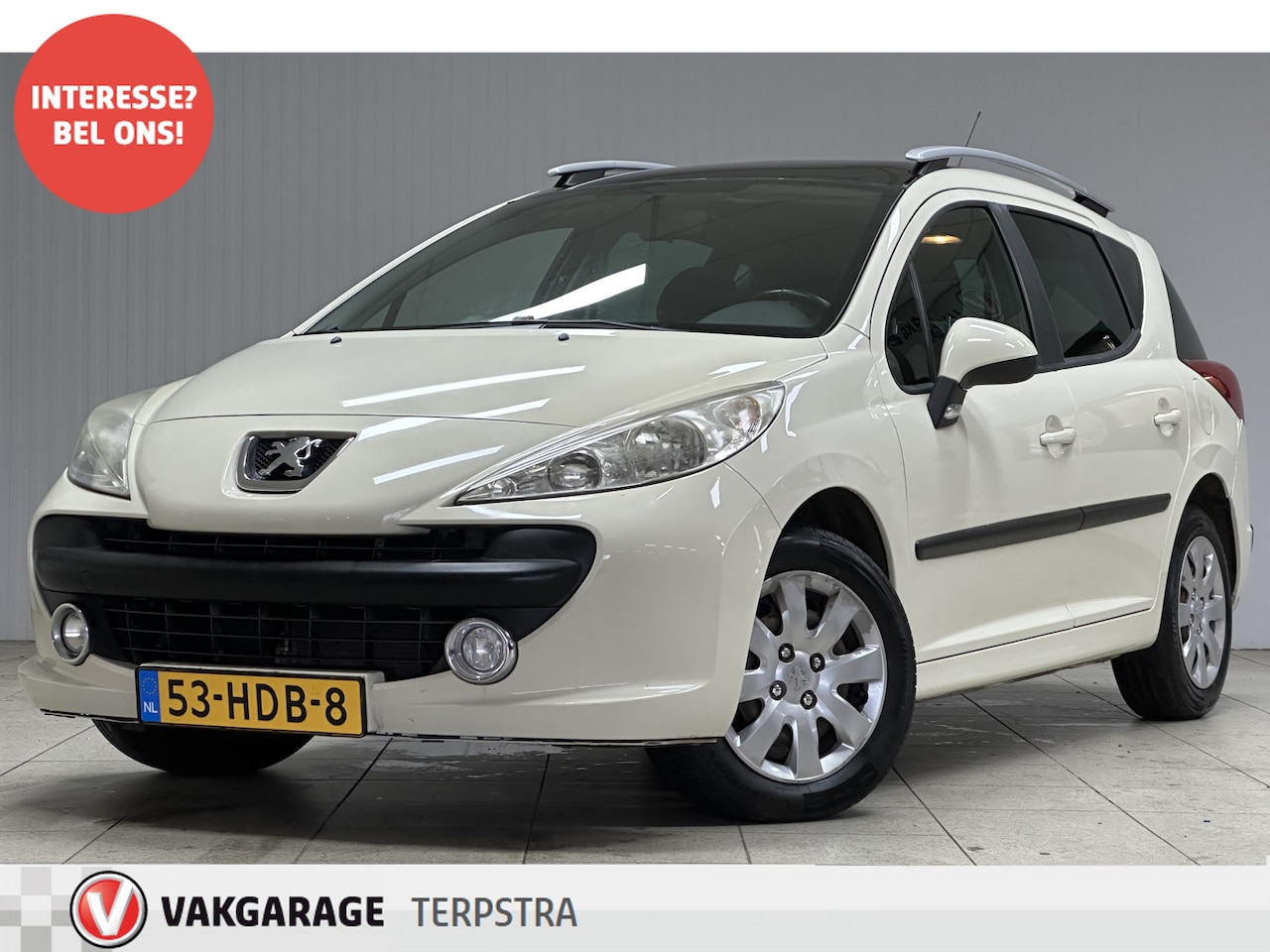 Peugeot 207 SW - 1.6 VTi XS/ Panorama-Dak/ Airco/ Cruise/ Elek. pakket/ Isofix/ LEDER. Stuur/ Radio-CD AUX/ - AutoWereld.nl