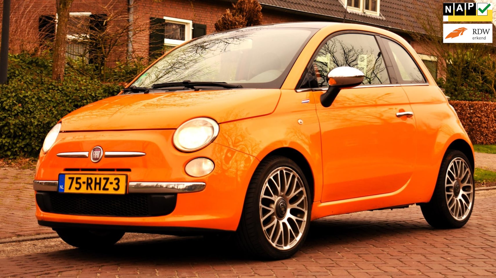 Fiat 500 - 0.9 TwinAir Lounge ZEER MOOI MET AIRCO, ELEC. RAMEN EN MEER! - AutoWereld.nl