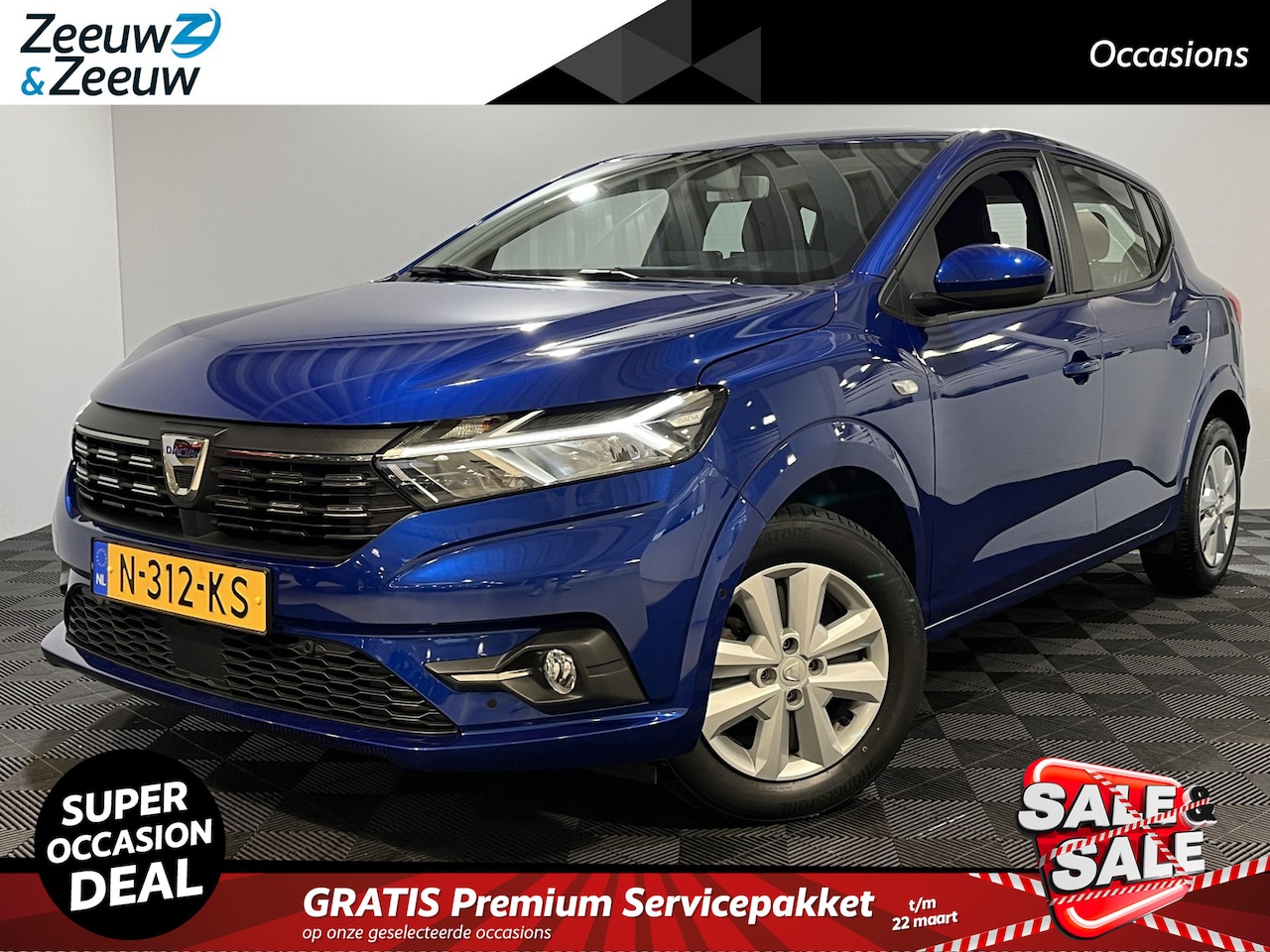 Dacia Sandero - 90PK TCe Comfort | 1e Eigenaar | Climate Control | Camera | Cruise Control | Navigatie | A - AutoWereld.nl