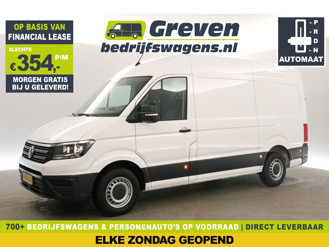 Volkswagen Crafter - 35 2.0 TDI L3H3 DSG Automaat 3000KG Trekgew. 141PK Airco Cruise 3 Persoons Bluetooth - AutoWereld.nl