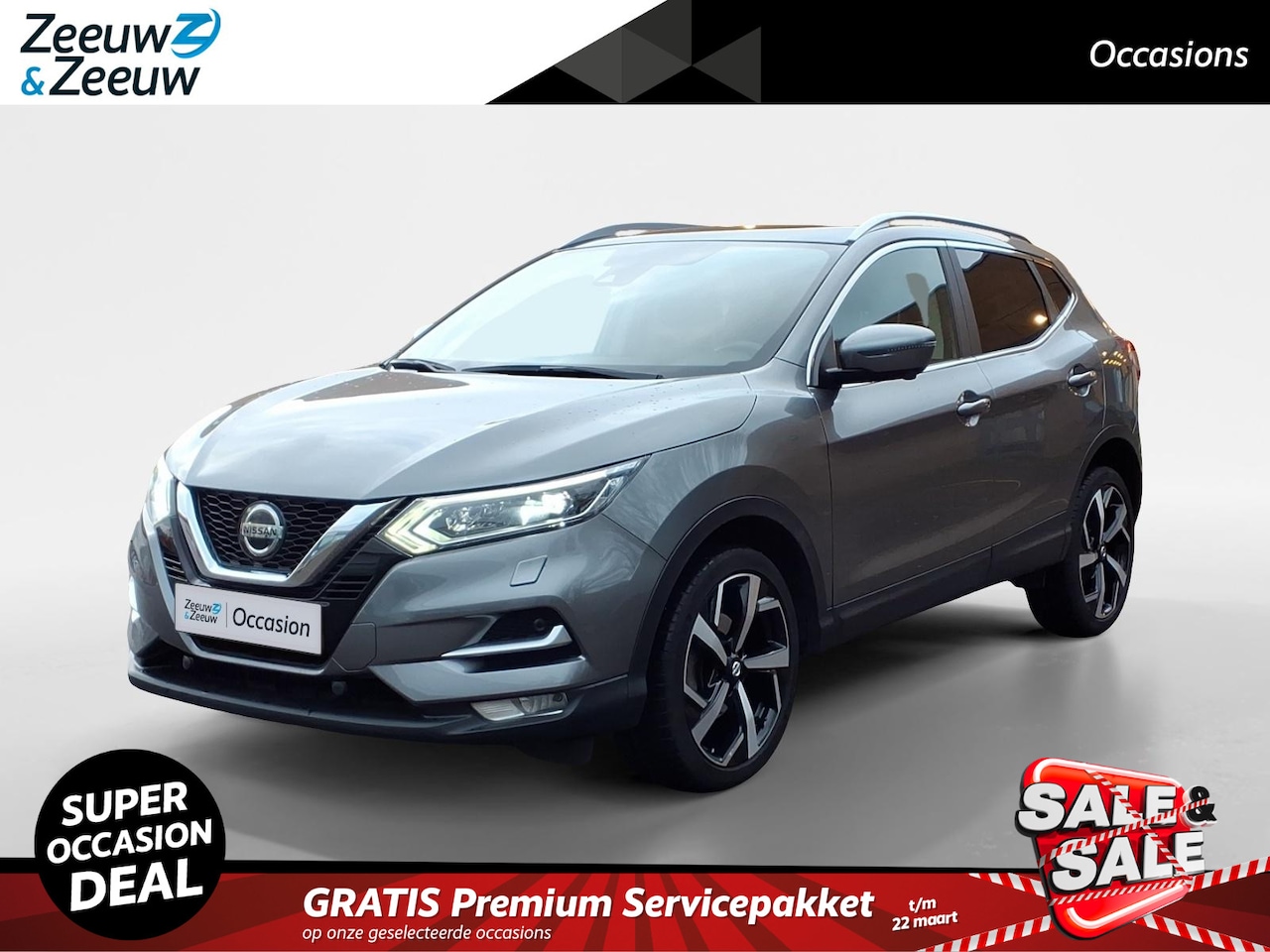 Nissan Qashqai - 1.3 DIG-T Premium Edition 160 PK AUTOMAAT | Navigatie | Lederen bekleding | 360 camera | P - AutoWereld.nl