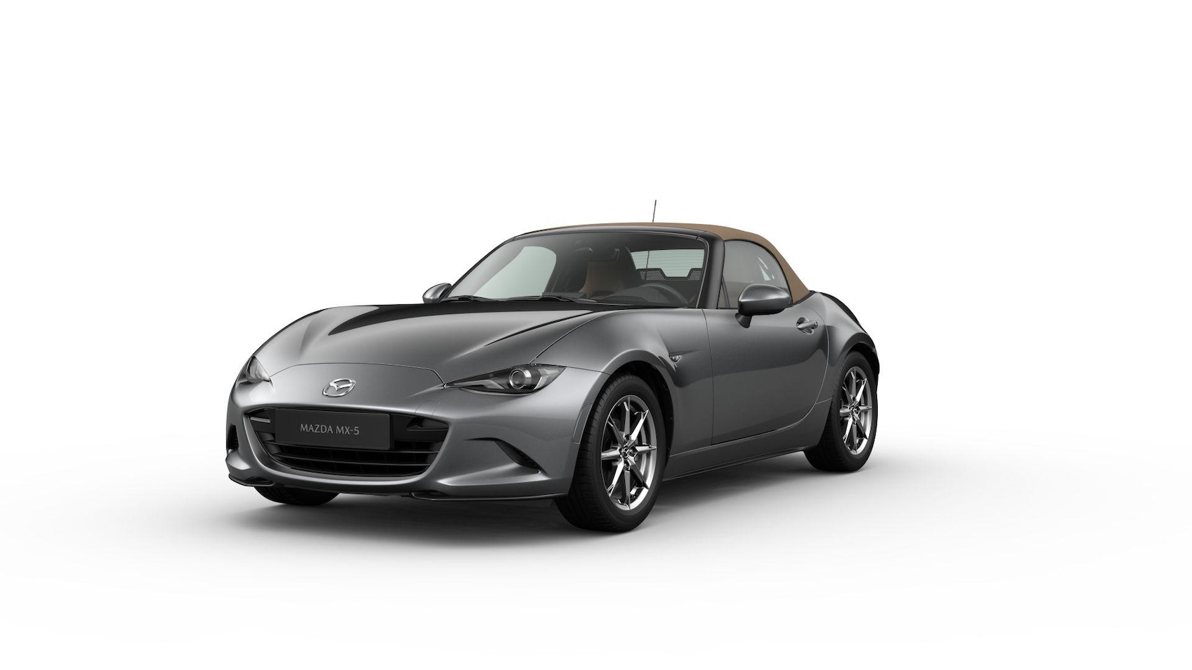 Mazda MX-5 - Roadster Skyactiv-G 132 6MT Kazari | 16-inch lichtmetalen velgen in Black Metallic (Skyact - AutoWereld.nl