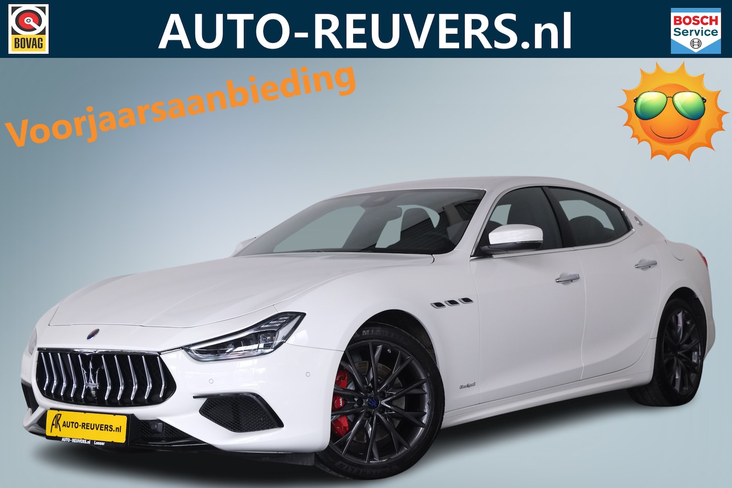 Maserati Ghibli - S 3.0 V6 GranSport Navigatie / Stoelverwarming / Carplay / Cruise Control / Soft Close - AutoWereld.nl