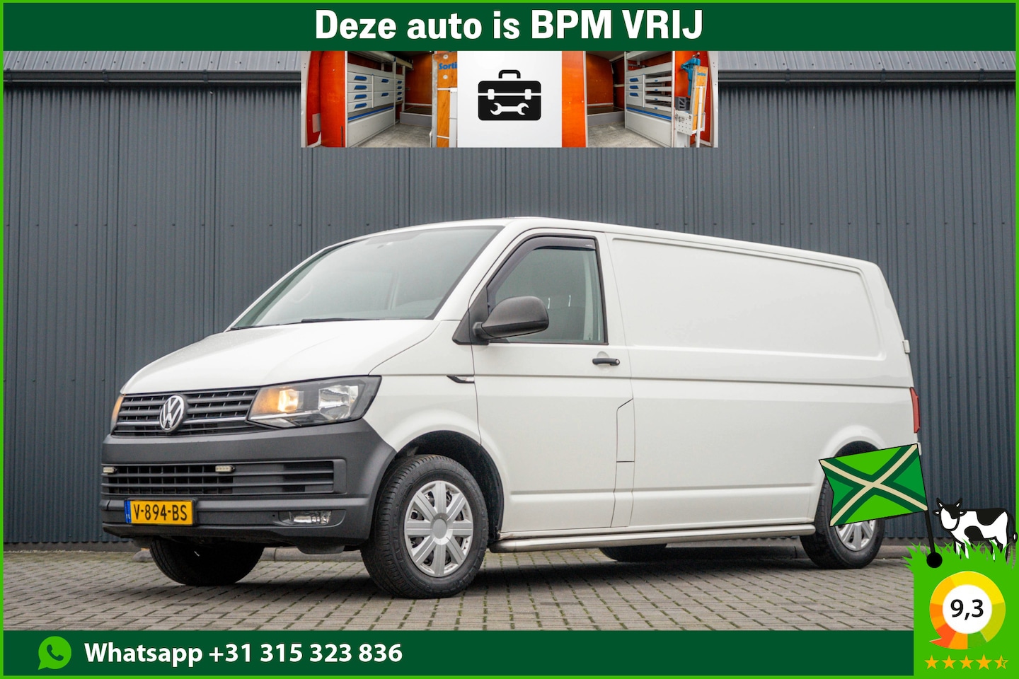 Volkswagen Transporter - T6 2.0 TDI L2H1 | 140 PK | Volledig Ingericht | Omvormer | Cruise | Airco - AutoWereld.nl