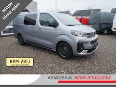 Citroën Jumpy - 2.0HDI 180PK, L3, Automaat, Dubbel Cabine, Airco, 2 x Schuifdeur, Nieuw direct uit voorraa