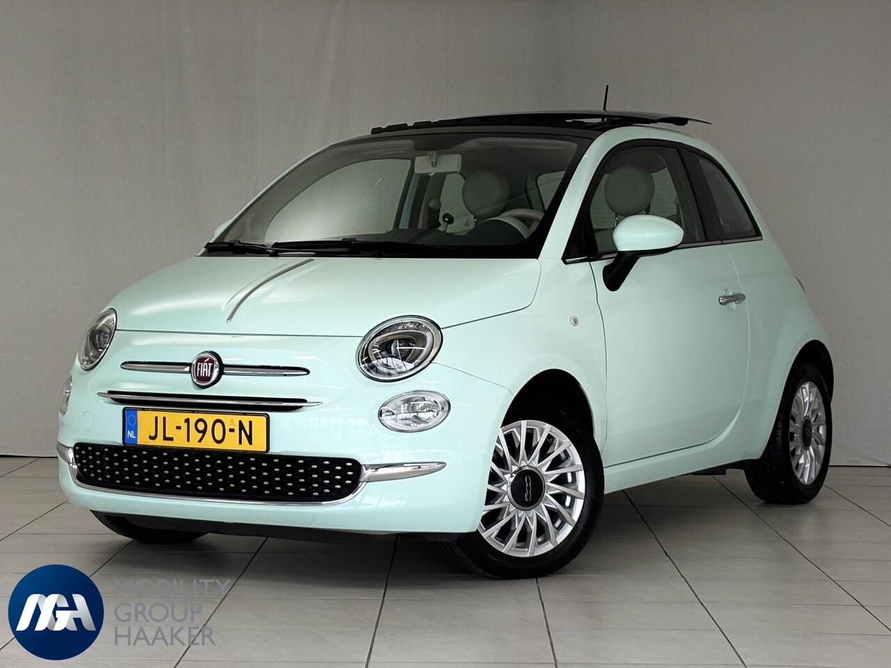 Fiat 500 - 1.2 Lounge I Schuif-Kanteldak I Bluetooth I Airco I Dealer Onderhouden - AutoWereld.nl