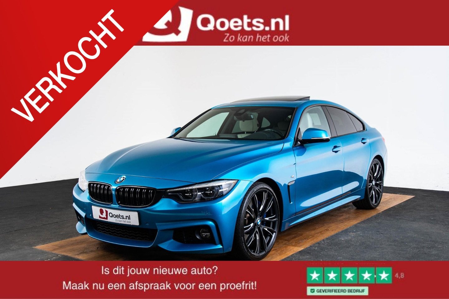 BMW 4-serie Gran Coupé - 440i High Executive M Sport - Schuif/Kanteldak - Comfort Access - Driving Assistant - Spor - AutoWereld.nl