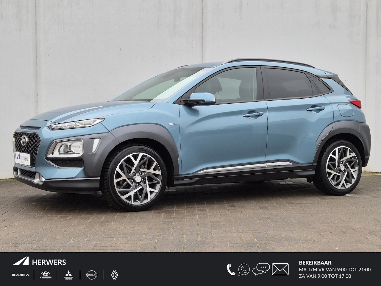 Hyundai Kona - 1.6 GDI HEV Fashion Automaat / Navigatie Blue Link /Trekgewicht 1300 kg / HUD / Dealer ond - AutoWereld.nl