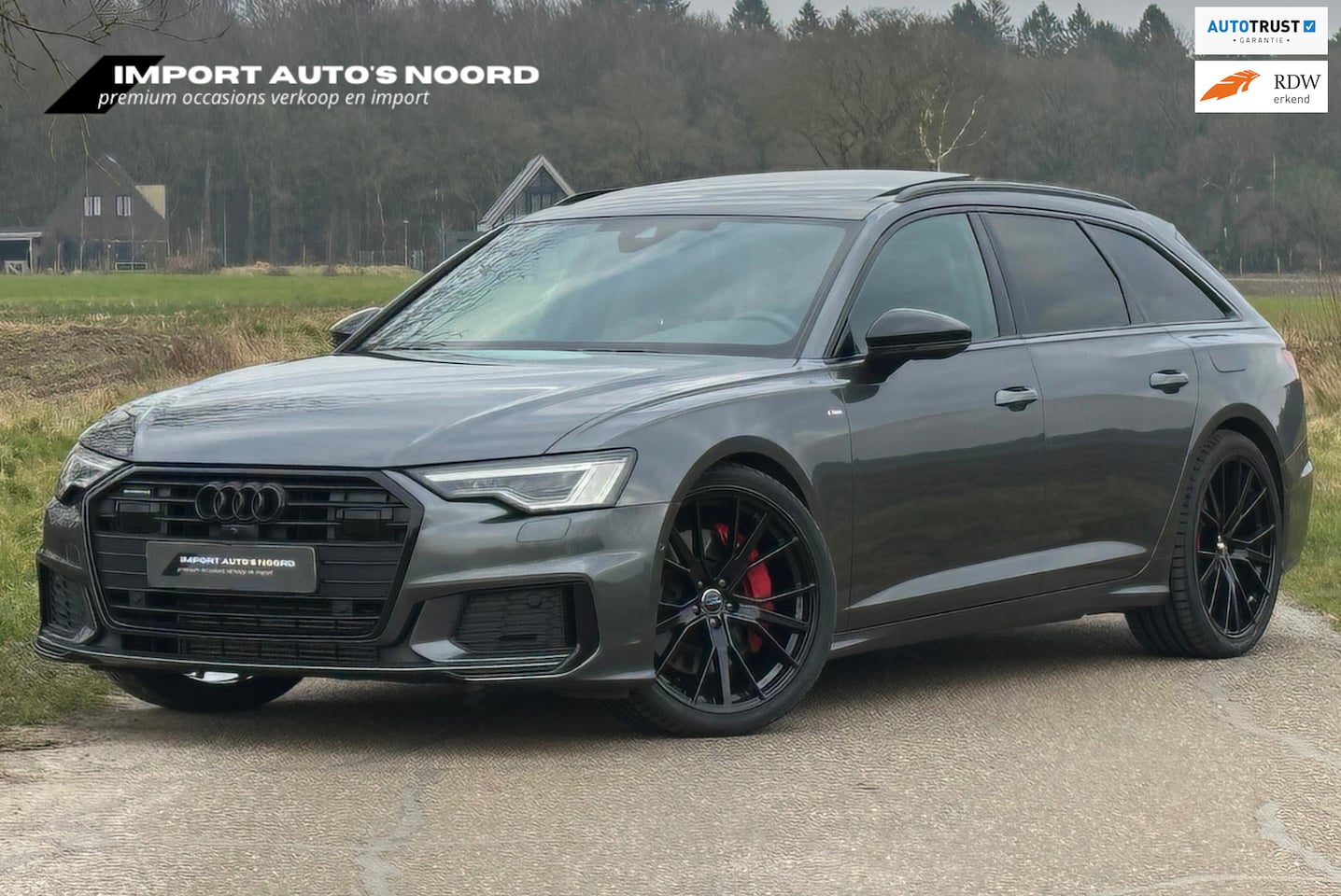 Audi A6 Avant - 55 TFSI e quattro Competition Pano Leer 360 ACC Trekhaak 21 inch - AutoWereld.nl