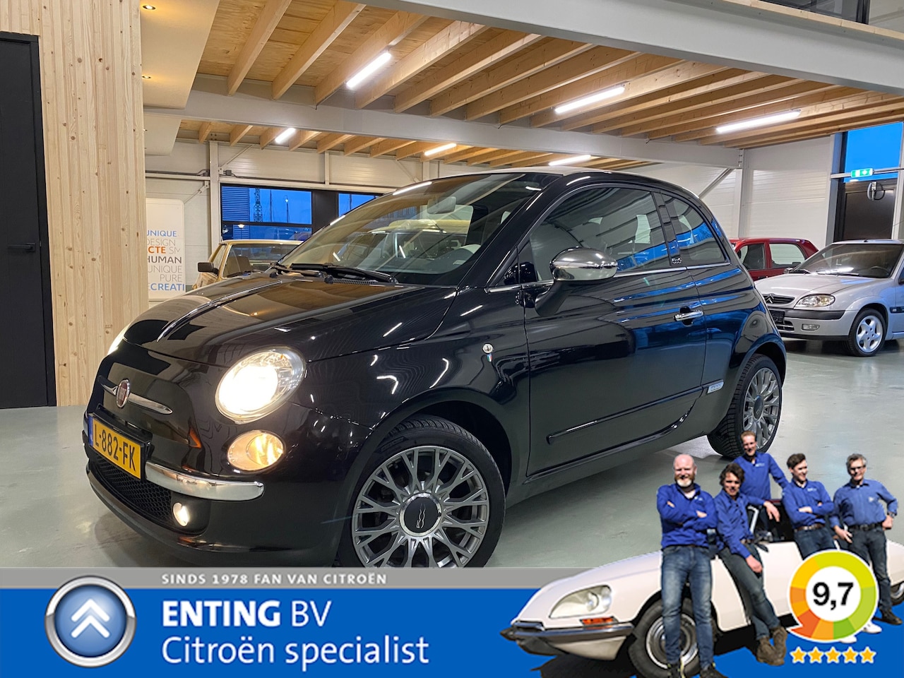 Fiat 500 C - 1.2 LOUNGE CABRIO ZEER NETTE STAAT - AutoWereld.nl