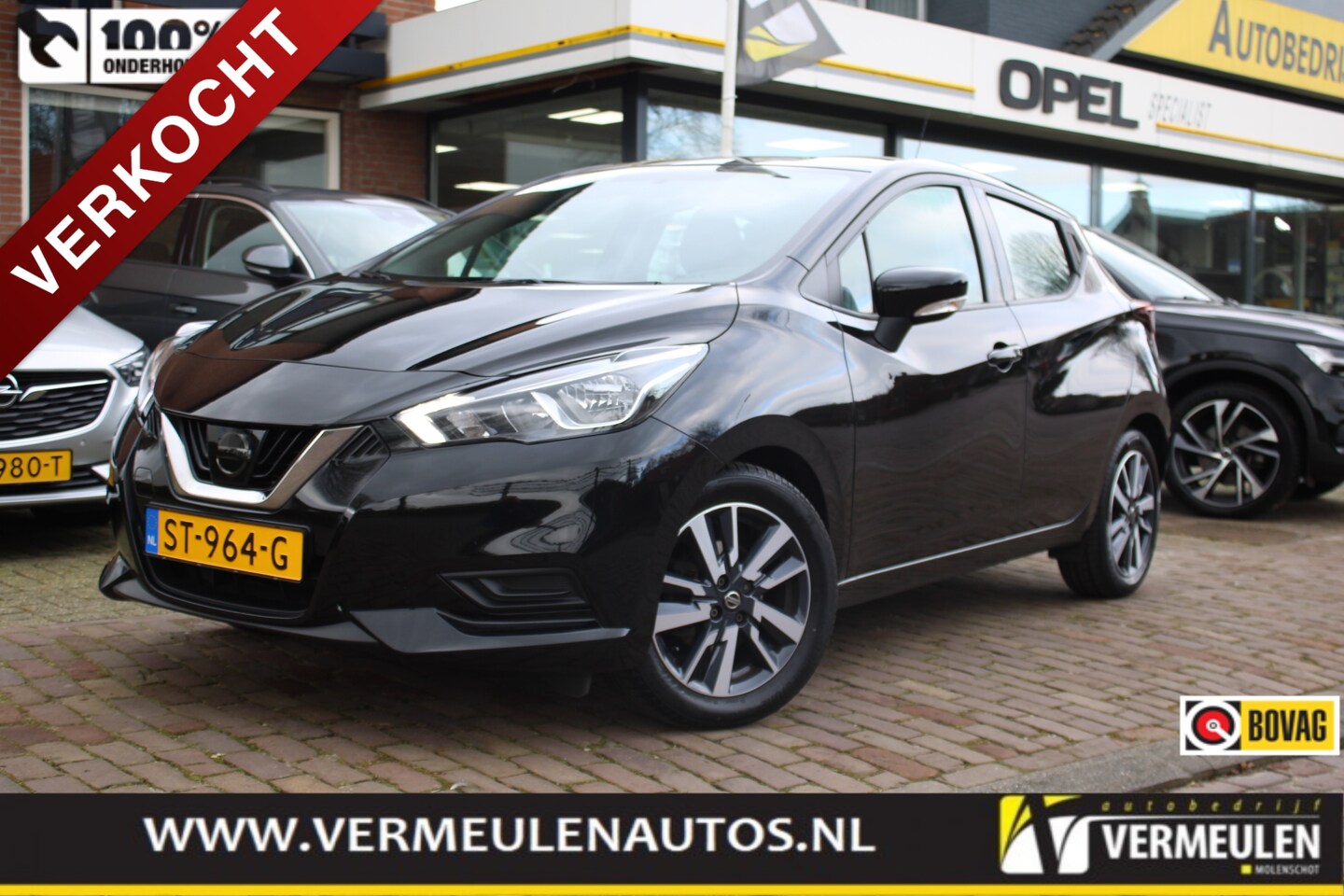 Nissan Micra - 1.0L 71PK Acenta + 16"/ Airco/ Cruise/ CarPlay/ NL auto - AutoWereld.nl