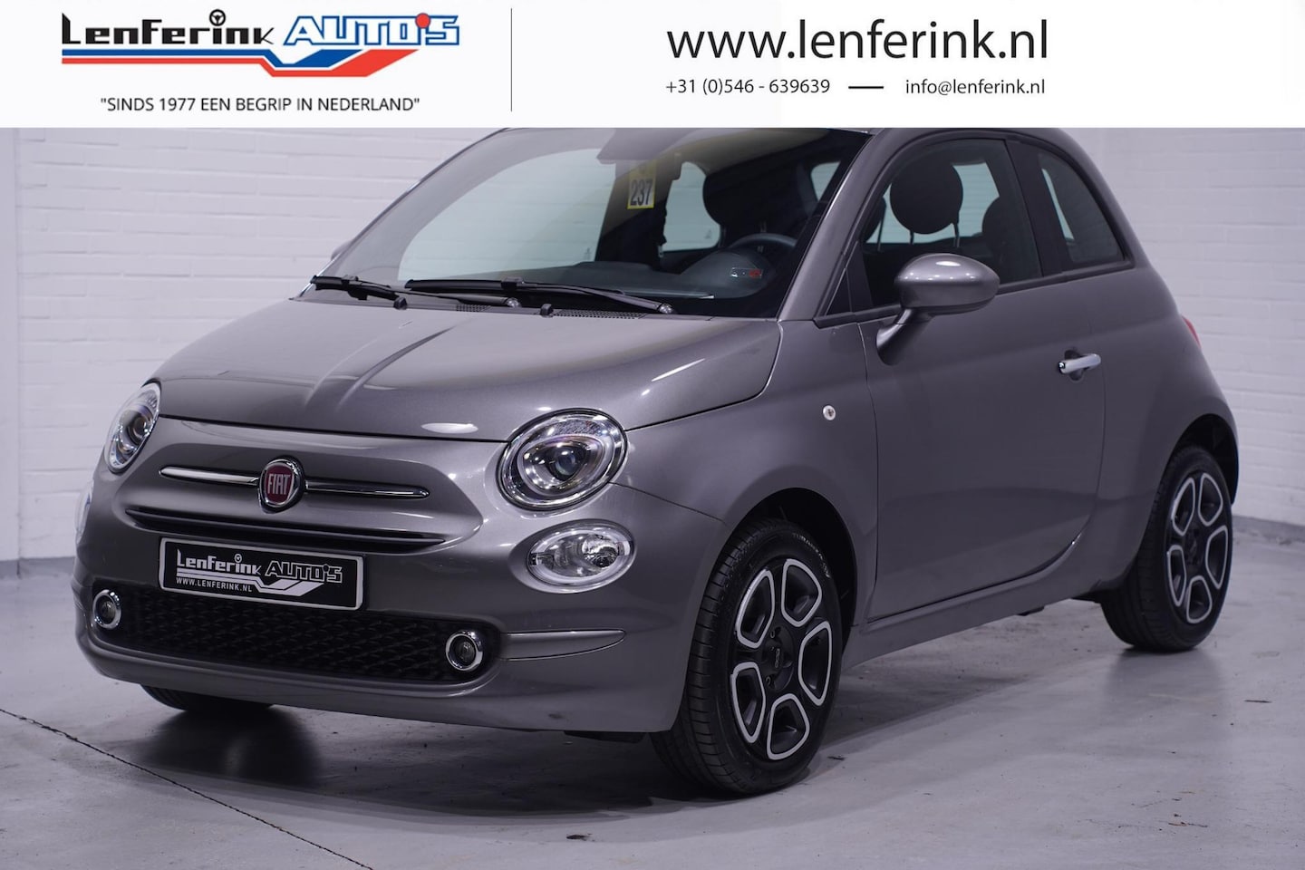 Fiat 500 - 1.0 Hybrid 70 pk Airco ECC, Apple Carplay Cruise Control, DAB+, PDC achter, 1e Eigenaar - AutoWereld.nl