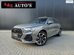 Audi Q3 - 45 TFSI e 245pk 3x S line Panodak Matrix Acc Trekhaak Sfeerverlichting 360camera Memory El