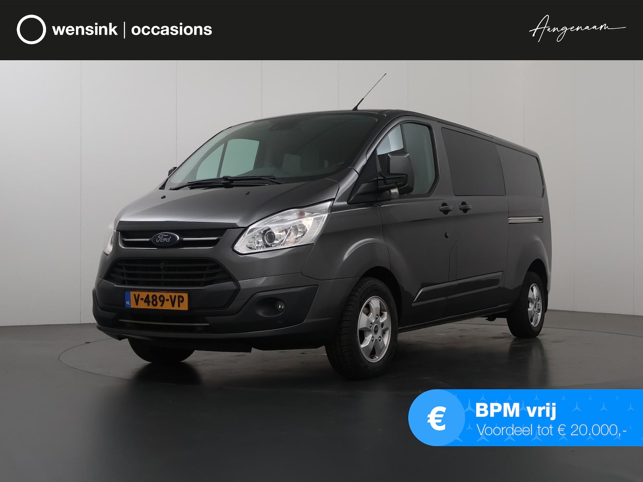 Ford Transit Custom - 290 2.0 TDCI | Aut. | L2 H1 | Limited | DC | Parkeercamera | Lederen stuurwiel | Bluetooth - AutoWereld.nl