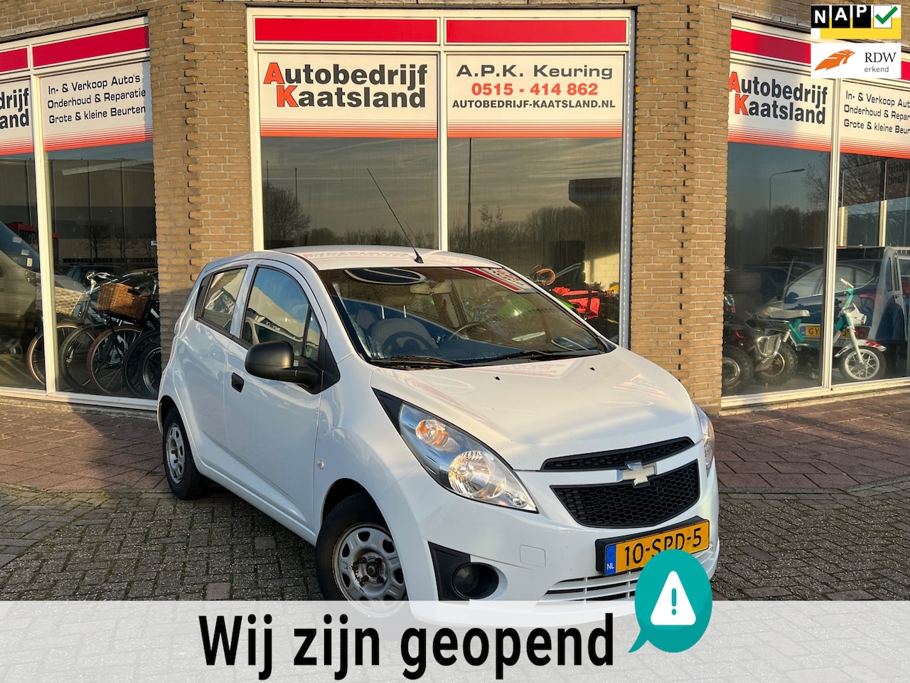 Chevrolet Spark - 1.0 16V LS Bi-Fuel LPG3 - Nieuwe APK! - Airco - 2011 - AutoWereld.nl