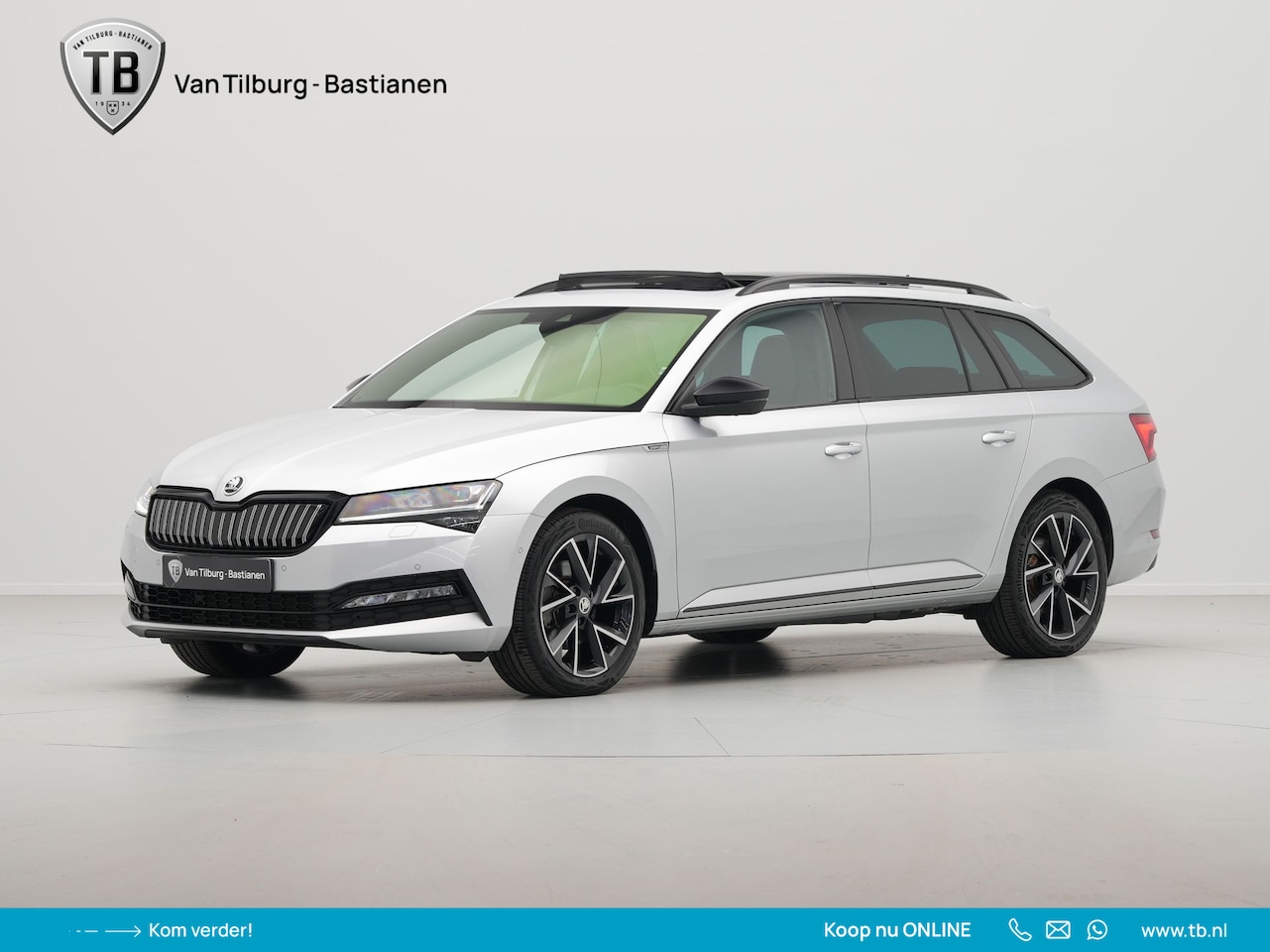 Skoda Superb Combi - 1.4 TSI iV Sportline Business Panorama 360 Camera Trekhaak - AutoWereld.nl