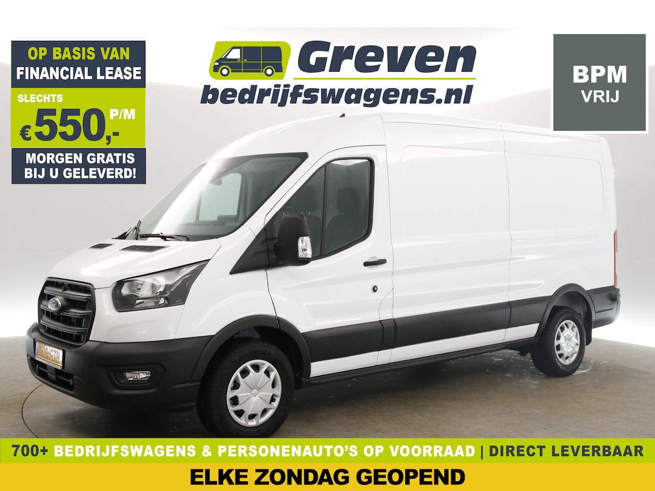 Ford Transit - 350 2.0 TDCI L3H2 Trend | NIEUW | BPM Vrij | Clima Carplay Cruise Trekhaak Navi PDC Stoelv - AutoWereld.nl