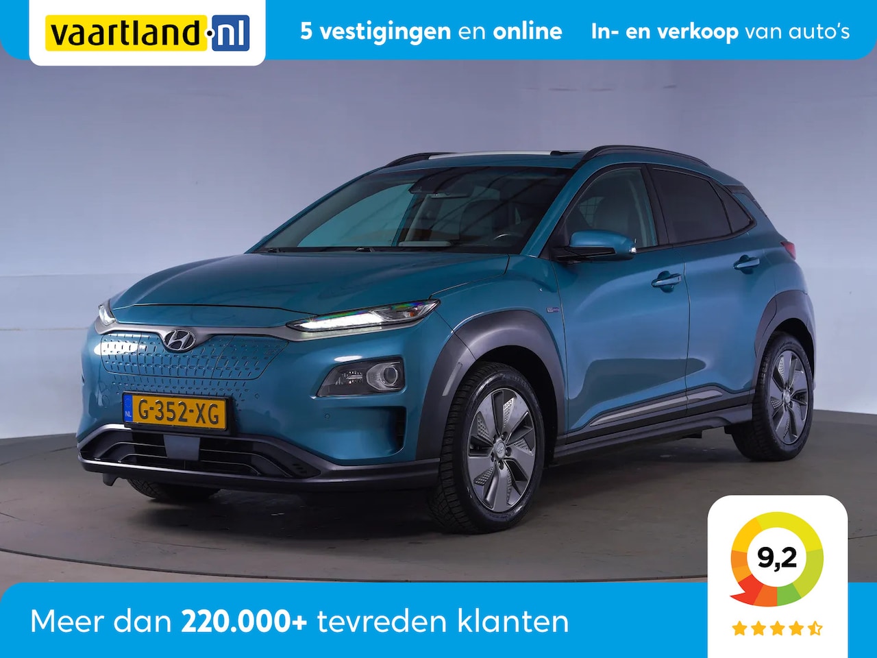 Hyundai Kona Electric - EV Premium 64kWh [ Schuifdak Leder Head-up ] - AutoWereld.nl