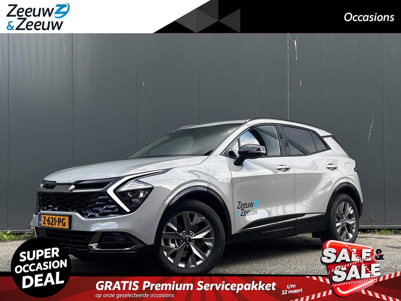 Kia Sportage - 1.6 T-GDi Hybrid Dark Edition Gelimiteerde uitvoering | Trekgewicht: 1360 kg | Fabrieksgar - AutoWereld.nl