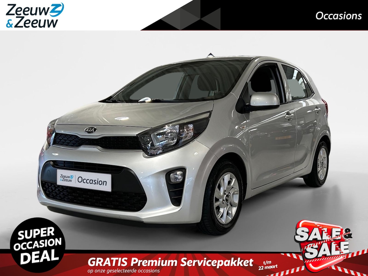 Kia Picanto - 1.0 CVVT EconomyPlusLine | Lichtsensor | 14"Lichtmetalen Velgen | Bluetooth | Airco | Star - AutoWereld.nl