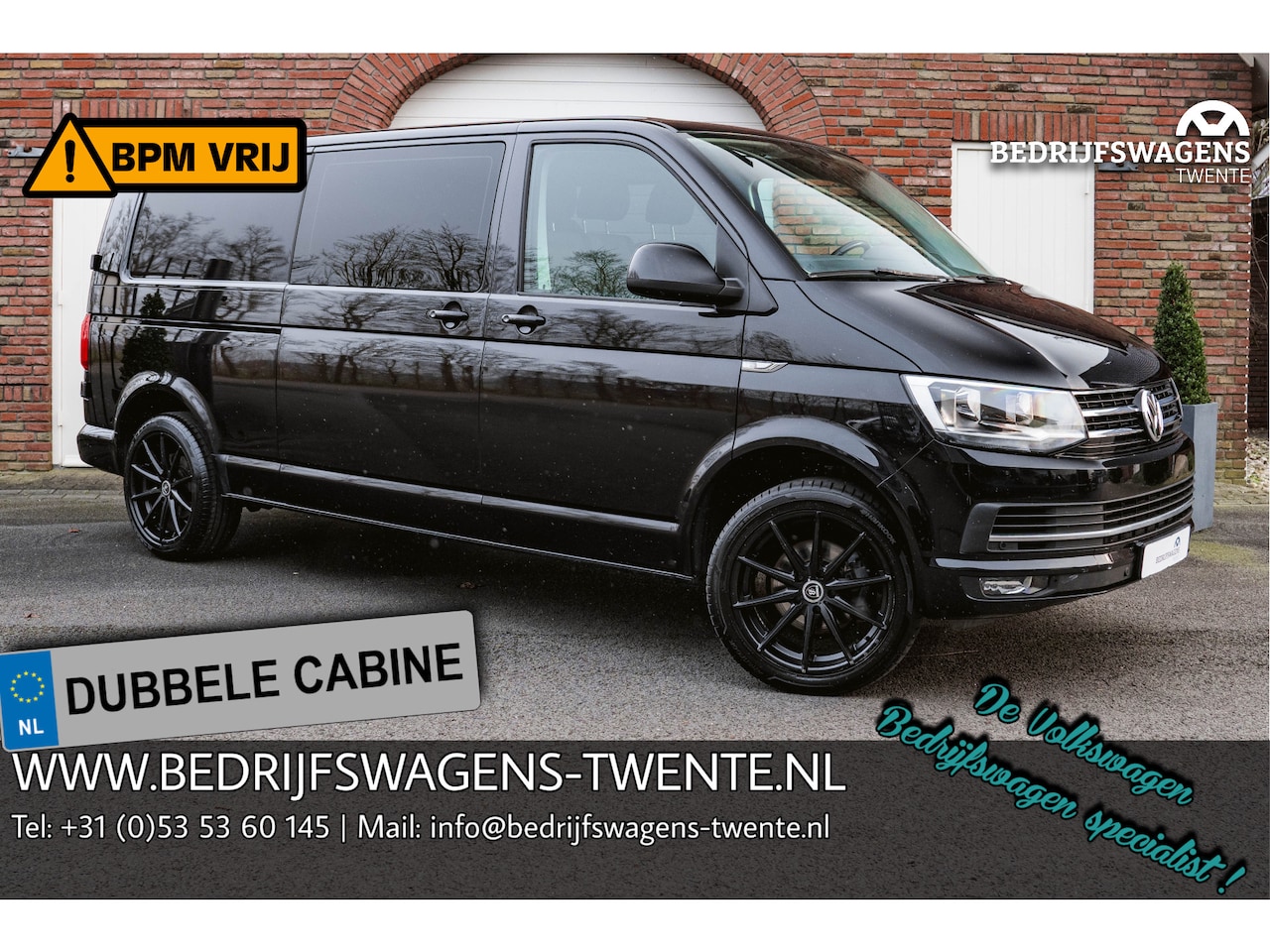 Volkswagen Transporter - T6 2.0 TDI 150PK L2H1 DUB/CAB Comfortline NAVI | Cruise Control | Apple Carplay/Android Au - AutoWereld.nl