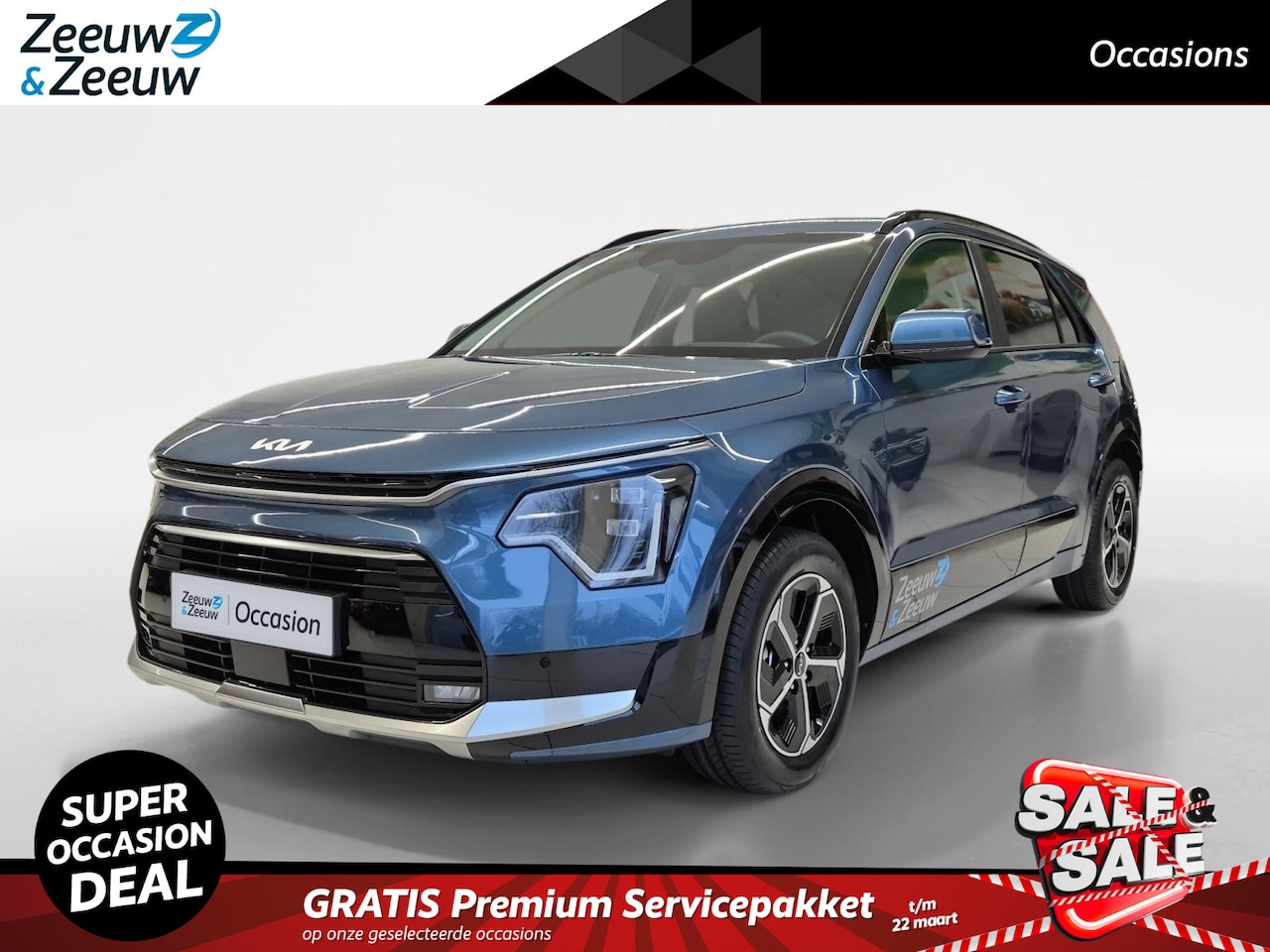 Kia Niro - 1.6 GDi Hybrid DynamicPlusLine | Airco | Navi | Camera | Cruise Control | Leder | Stoelver - AutoWereld.nl