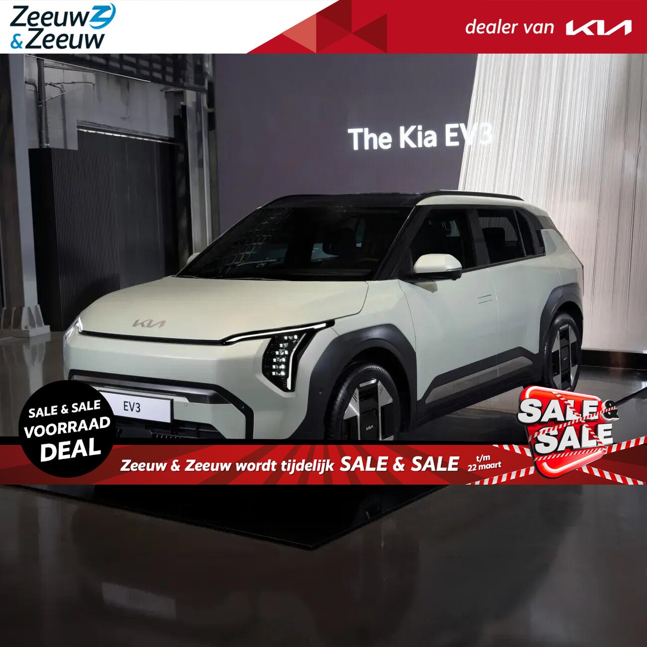 Kia EV3 - Plus 81.4 kWh | Private Lease vanaf € 499,-| 2,99% rente | 605Km WLTP | Stoel en stuur ver - AutoWereld.nl